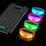 GFLAI GFB005 APP & DMX LED Wristbands with GFC007 Controller, White