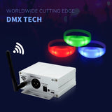 GFLAI GFB005 50-Pack DMX LED Wristbands with GFC005 Controller