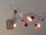 Fairy lights for festive decoration-Heart Lights (Red White Pink)