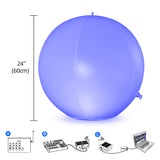 Bulk Sale Party Decoration Inflatbal Remote Controlld LED Beach Ball (12 Pack)