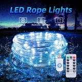 USB String Rope Lights Outdoor Color Changing 66FT 200 LED