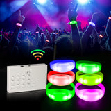 Remote Controlled LED Bracelets Wristbands (100 Pack GFB005 Pulsera+ 1 GFC004 Controller)