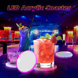 Party Supplies Bottle Acrylic Led Light Coaster (200 Pack)