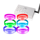GFLAI GFB005 150-Pack Remote Control LED Wristbands with GFC004