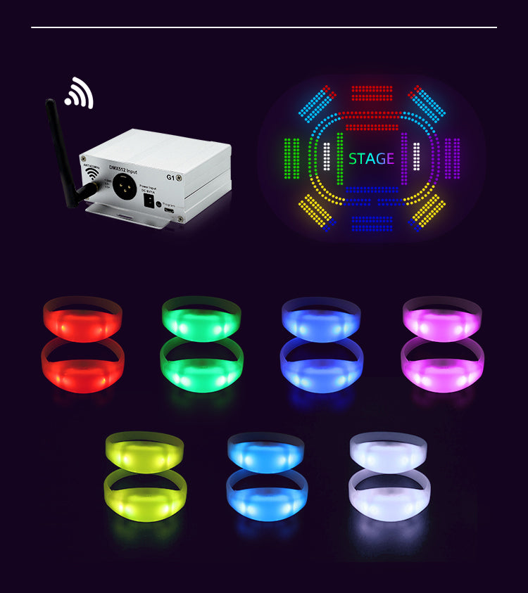 Remote Controlled LED Bracelets for Party Supplies