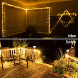 65.6FT 200 LED Rope Lights Outdoor Fairy String Light Plug in with Remote