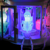 Halloween Skeleton Frame String Lights Battery Operated 12 LEDs