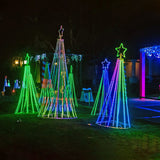 5V5CM Color Changing 32.8 FT 200 LED Christmas Addressable Fairy String Lights