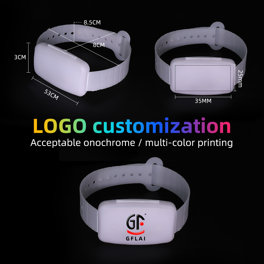 LED Wristband PVC Remote Controlled LED Bracelets for Events
