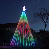 12V 5CM Color Changing 32.8 FT200 LED Christmas Pebble String Lights