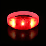 Red Sound Activated LED Wristband
