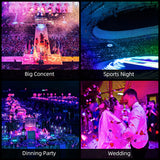 DMX512 LED Wristbands – 150-Pack Remote Control RGB Bracelets