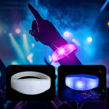 Sound-activated LED wristband (ABS housing and silicone strap; customization available), suitable for concerts.(500 LED Wristbands)