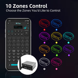 APP Controlled LED Bracelets Pulsera LED for Small Parties, Wedding, Birthday Party, Aniversary（100 PCS + Mini APP Transmitter)