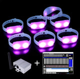 GFLAI GFB009 DMX-Programmable LED Wristbands with GFC005 Controller