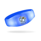 Sound-activated LED wristband (ABS housing and silicone strap; customization available), suitable for concerts.(500 LED Wristbands)