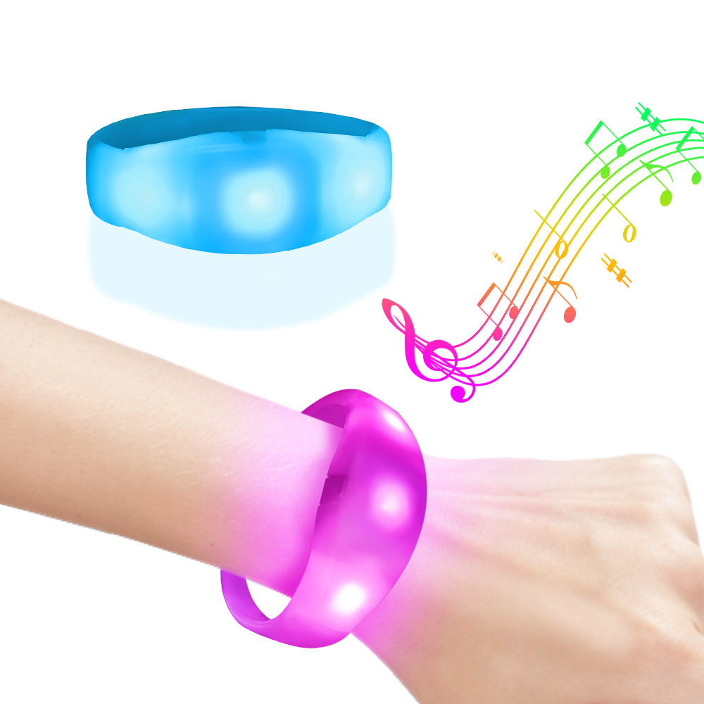 Party Favors Voice Controlled LED Wristbands(200Pack)