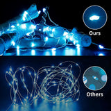 16 Colors Fairy Lights 2 Packs String Lights 16.4 Ft 50 LEDs with Remote
