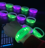 GFLAI GFB005 Remote-Controlled LED Wristband | 7 Colors | 100pcs GFC004 Remote Included
