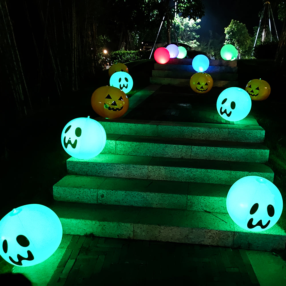 Remote Control Battery-powered Floating LED Beach Ball Garden Decor