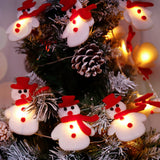 LED Christmas Snowman String Lights, for Holiday Party Decorations