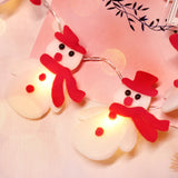 LED Christmas Snowman String Lights, for Holiday Party Decorations