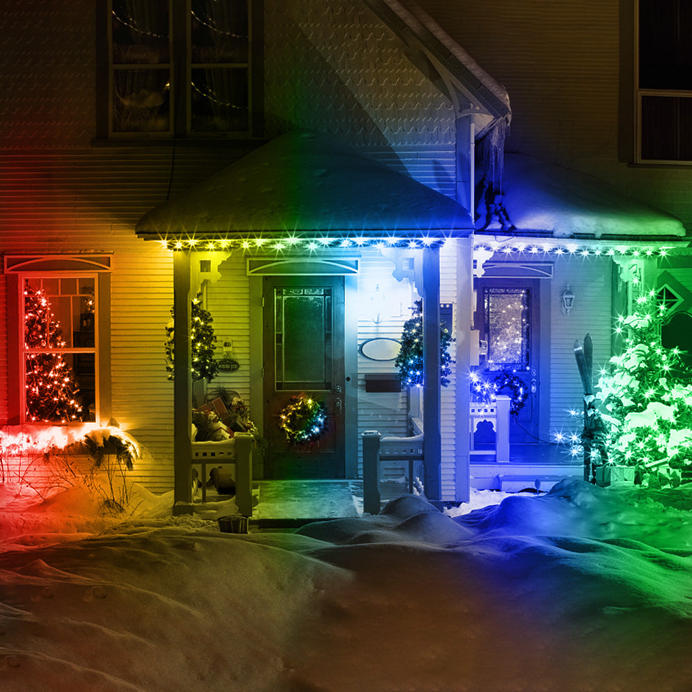 Color Changing 32.8 FT 100 LED Christmas Pebble String Lights