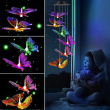 Wholesale Solar Wind Chimes Butterfly for Outside