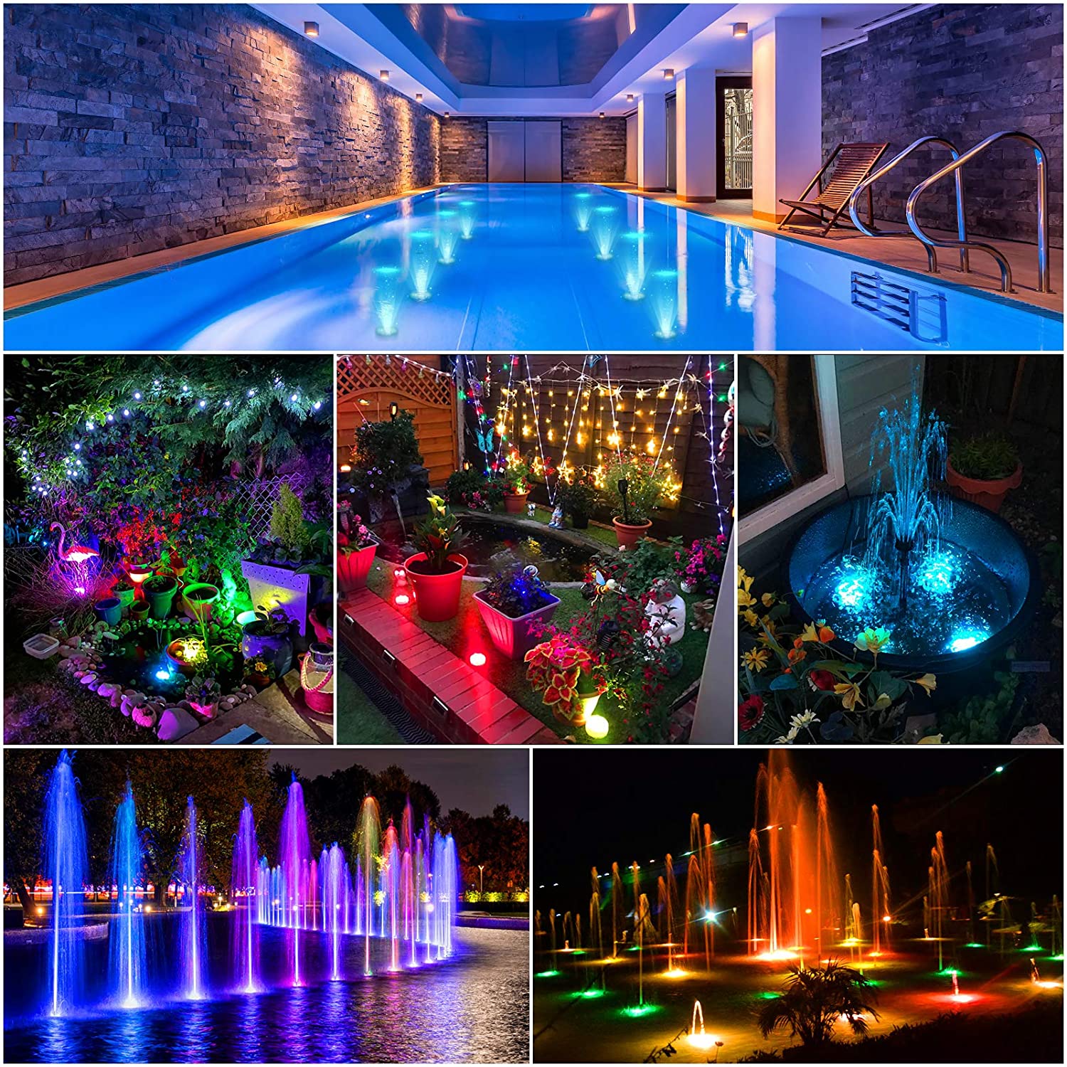Wholesale Multi Color Submersible LED Lights Underwater Pool Light