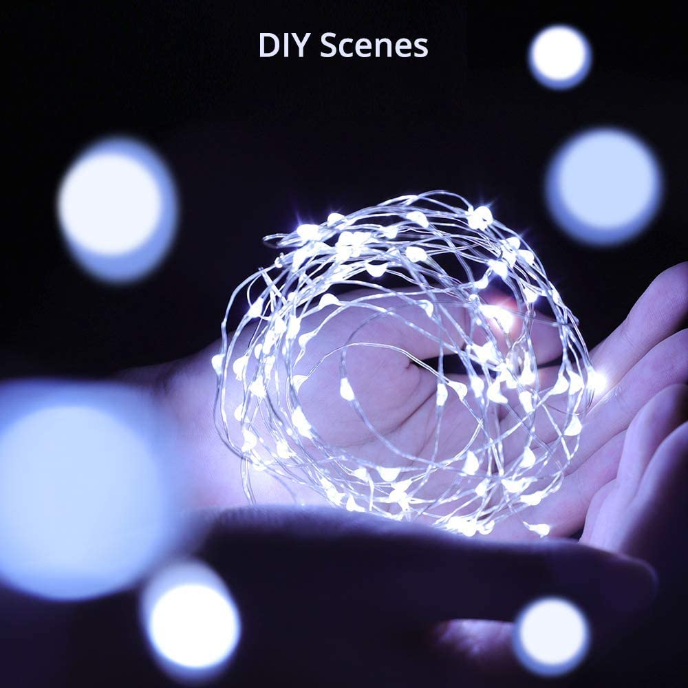 Indoor Fairy Lights, Battery Operated with Remote, Christmas, Party