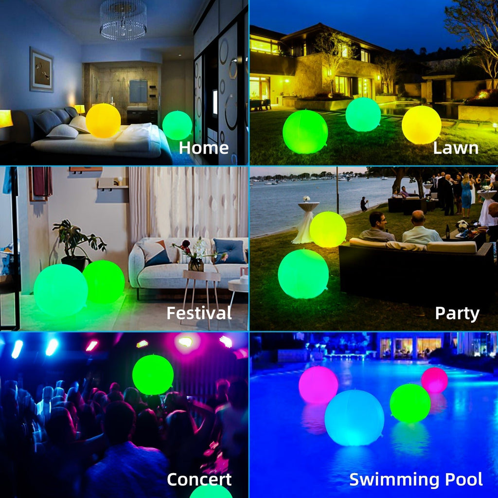 Solar Powered Floating Ball Pool Light – 7-Color Changing LED, IP65 Waterproof, 8-10 Hour Runtime – For Ponds, Pools, Gardens, Parties