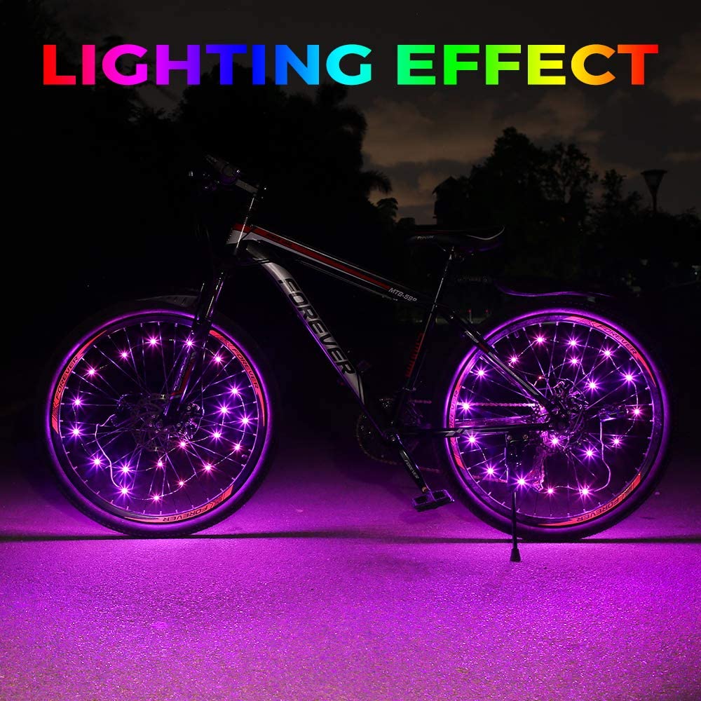 Wholesale Ornaments Bike Wheel Spoke Light (2 Tires)